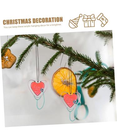 Heart-Shaped Pendant Medical Ornament | Christmas Tree & Home Decor | Caring Nurse Acrylic Ornament - Buy Online on GoSupps.com