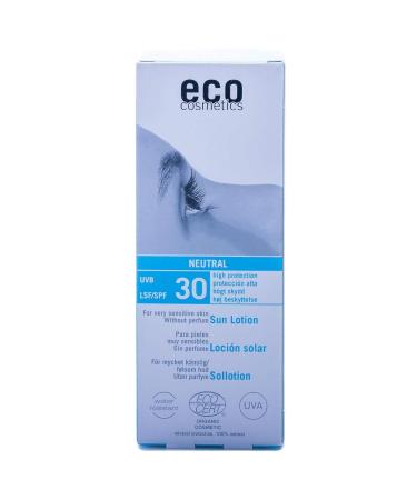 Eco Cosmetics Sun Lotion LSF 30+ | Waterproof Vegan Formula | Natural Face & Body Care | 100ml - Eco-Friendly & Microplastic-Free - Buy Online on GoSupps.com