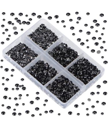 Bulk 6000 Black Non Hotfix Rhinestones Set with Tools for Nail Art & DIY Crafts - Buy Online on GoSupps.com