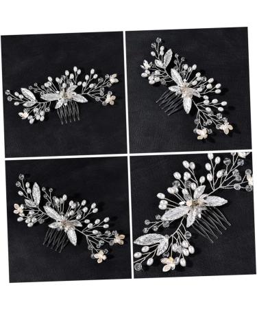 MERRYHAPY Handmade Crystal Tiara Rhinestone Hair Comb Bridesmaid Hair Accessories Bridal Headdress Wedding Hair Comb Prom Hair Accessories Bride Hairpiece Wedding Hair Accessories - Buy Online on GoSupps.com