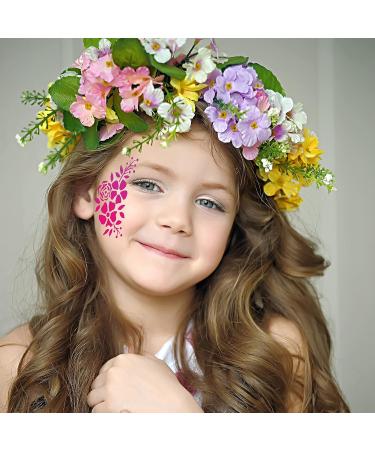 Jecery 36 Pcs Face Paint Stencils for Halloween Makeup - Reusable Templates for Mermaid, Unicorn, Leopard, Witch, Ghost, Pumpkin & Skull Tattoos (Fresh Style) - Buy Online on GoSupps.com