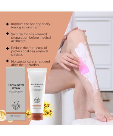 Body depilatory cream natural hair removal cream with moisture care caring smoothing gel for body armpits neck for home and on the go - Buy Online on GoSupps.com