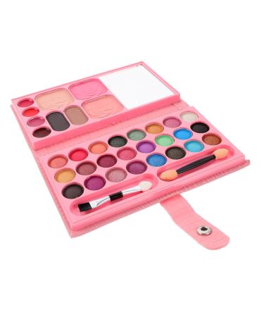 MUSISALY 2pcs 33 Makeup Palette Glitter Eyeshadow Powder Beginner Eyeshadow Pallet Eye Shadow Leather