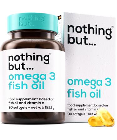 Omega 3 Fish Oil 1000mg for Adults with DHA and EPA Supplements Omega 3 Vitamins to Support Heart & Brain Health Bone & Joint Strength - 90 Fish Oil Omega 3 Softgel Capsules