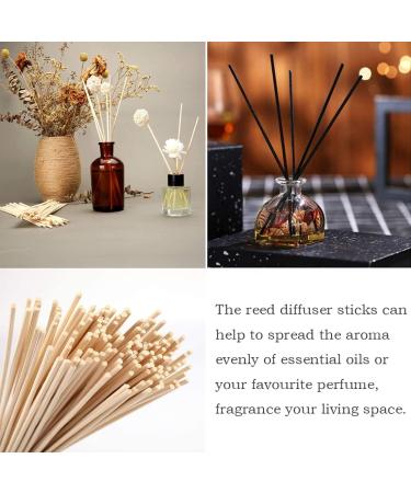 100 Natural Rattan Reed Diffuser Sticks - 7 Inch Wooden Fragrance Sticks for Home & Space - Black & Natural Colors - Buy Online on GoSupps.com