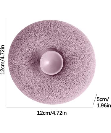 Bath Shower Loofah Sponge - Exfoliating Spa Pouf Shower Scrubber for Deep Cleaning - Purple - Buy Online on GoSupps.com