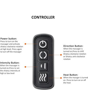 Snailax Shiatsu Neck & Back Massager with Heat - 4D Rotation Massage Device for Home & Office | Perfect Gifts for Men & Women - Buy Online on GoSupps.com