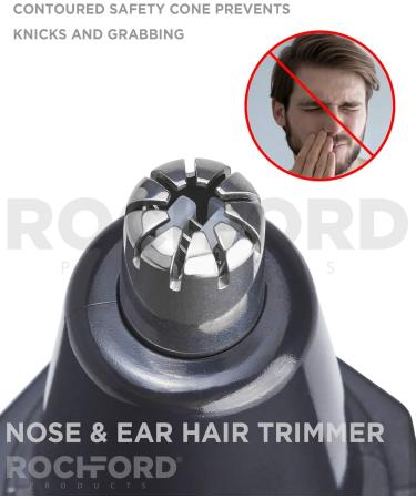 Water Resistant Stainless Steel Nose & Ear Hair Trimmer with LED Light | Heavy-Duty Facial Trimmer & Stand - Shop Now - Buy Online on GoSupps.com