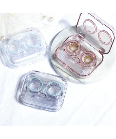 FCSHFC Purple Contact Lens Case - Portable Compact & Cute Double Lens Box for Travel - Buy Online on GoSupps.com