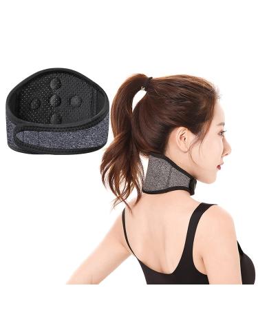 IBLUELOVER Neck Support Brace Self Heating Magnetic Neck Pad Thermal Cervical Collar Compression Adjustable Neck Protector Guard for Women Men Elderly Relieves Pain and Pressure Stiffness Relief