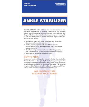 Buy CHAMPION Bilateral Stays Ankle Stabilizer - Black | Best Ankle Support for Stability & Comfort - International Shipping Available - Buy Online on GoSupps.com