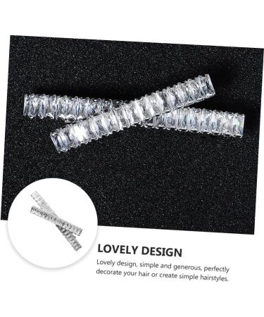 1pc Cross Clip Elegant Hairpin Rhinestone Side Clip Bling Side Clips Fashion Hairpin Clear Rhinestone Bobby Pins Girl Hair Clip Wedding Hair Diamond Bride Rhinestones Zircon - Buy Online on GoSupps.com