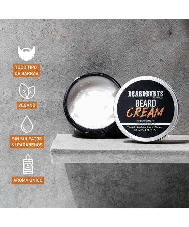  BY CAROBELS BEARDBURYS Beardburys Beard Cream | Men's Beard Moisturizing Conditioner Relieves Itching Soft and Healthy Beard with Vitamin E - Buy Online on GoSupps.com