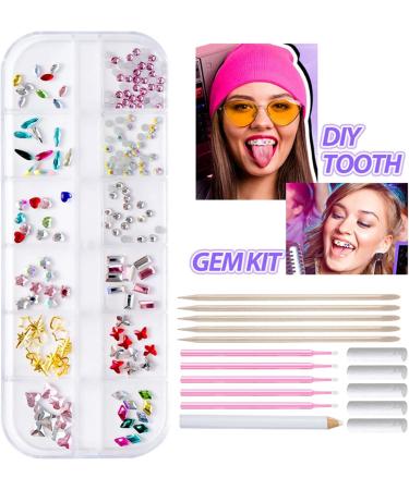 DIY Tooth Jewelry Set - Complete Edelsine Crystals for Teens | Removable Decorative Dental Stone Jewelry - Buy Online on GoSupps.com
