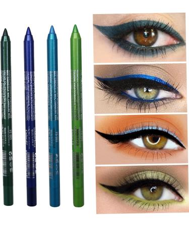 Naisicatar 4Pcs Eyeliner Pencil 4 Colors Smudgeproof Pearl Long Lasting Glitter Eyeliner 85g Waterproof Makeup Eyeliner Eyeshadow Pencil Style 2 - Buy Online on GoSupps.com