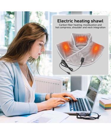 Warm Heated Shoulder Pad & Scarf - Fulenyi Gray | Skin-Friendly 3 Heat Settings for Neck & Back Relief - Buy Online on GoSupps.com