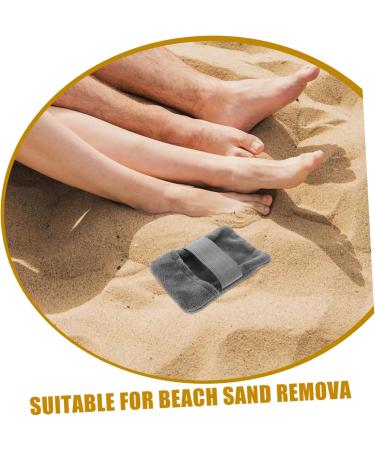BESTYASH Moufles Anti-sable Grosse Taille Gris Lot Brosse Douce pour Enlever Sable Plage Accessoire Nettoyage Corps et Visage Vacances Camping Soin Peau Polyvalent - Buy Online on GoSupps.com