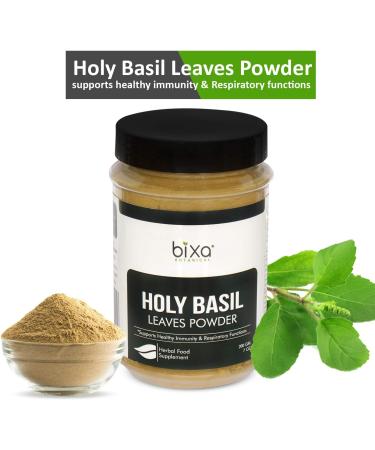 Premium Tulsi Leaves Powder - Immunity & Oral Care Support - 200g/7 Oz - Buy Online on GoSupps.com