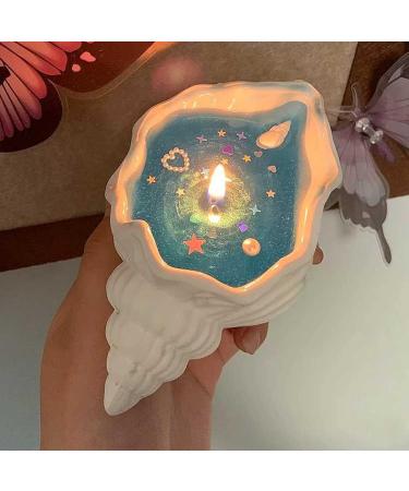 Conch Shell Candles - Handmade Aromatherapy Beach Candles | Long Burn Soy Wax with Sandalwood Fragrance - Buy Online on GoSupps.com