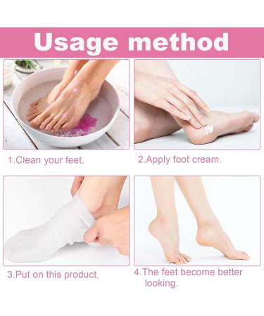 3 Pairs Moisturising Socks Cotton Socks for Moisturising Overnight Breathable Foot Moisturiser Socks White Soft Cotton Foot Cream Socks for Women Dry Cracked Feet - Buy Online on GoSupps.com