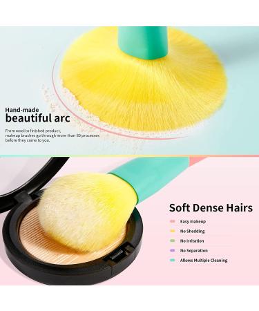 Docolor Dream of Color 15 Piece Makeup Brush Set - Premium Synthetic Kabuki Brushes for Foundation, Blending, and Eyeshadow - Perfect Gift Idea - Buy Online on GoSupps.com