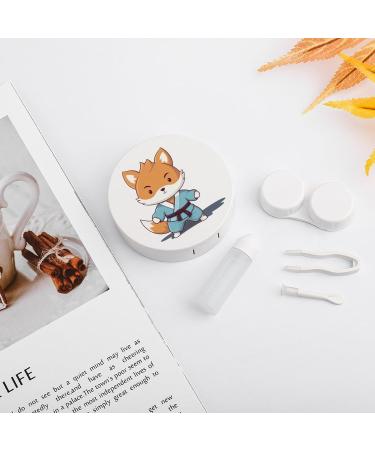 Judo Sports Fox Contact Lens Travel Kit - Portable Cute Contact Box with Mirror for Daily Outdoor Use - Buy Online on GoSupps.com