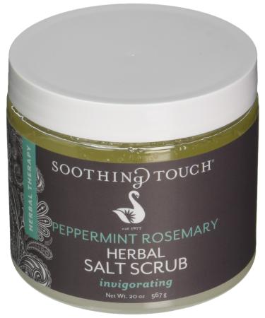 Soothing Touch Herbal Salt Scrub, Peppermint Rosemary - 20 Oz