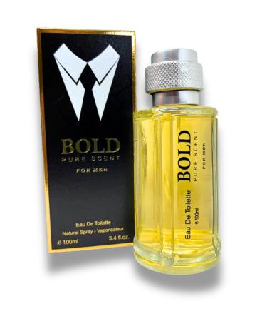 Bold Pure Scent Aromatic Spicy fragrance for men. Eau de Toilette 3.4 Fl. Oz.