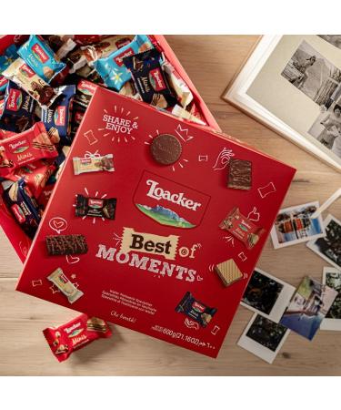 Loacker Best of Moments 400g Gift Box | Crispy Waffle & Chocolate Hazelnut Snacks - Perfect International Gift Idea - Buy Online on GoSupps.com