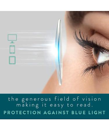 Shop Stylish Gray Yellow Two Tone Oversize Blue Light Glasses for Women | Chic Cat Eye Reading Glasses - 1.0 Magnification Frames - Buy Online on GoSupps.com