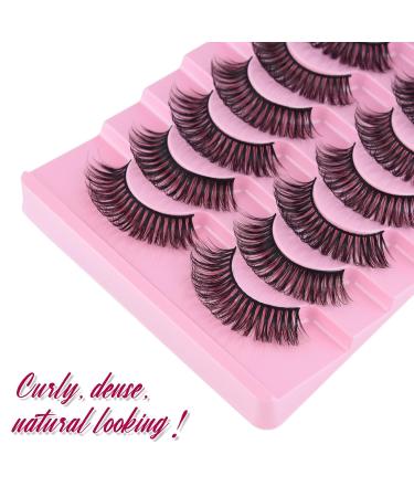 Astaron Reusable False Eyelashes - 10 Pairs of Natural-Looking 3D Faux Nerz Soft & Dramatic 10-20mm Length - Buy Online on GoSupps.com