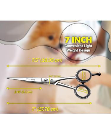 ARSUK 7-inch Dog Grooming Scissors - Stainless Steel Pet Hair Cutting Shears - Buy Online on GoSupps.com