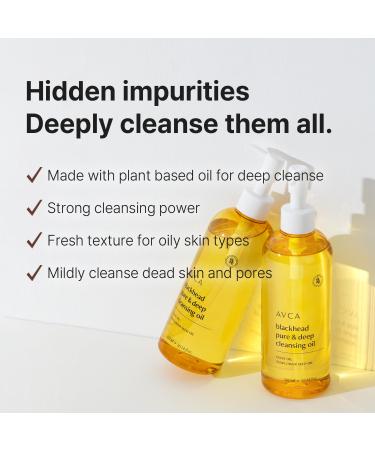 Korean Blackhead Remover Facial Cleansing Oil | Makeup Remover for Sensitive Normal & Oily Skin | 300ml Pore Cleanser - Buy Online on GoSupps.com