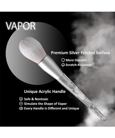 Wild Universe Premium Fluffy Powder Brush | Large Synthetic Kabuki Makeup Brush - Vapor Series | Professional Face Brush for Sheer Full Coverage | Ideal for Loose or Pressed Setting Powder, Blush, and Contour - Buy Online on GoSupps.com