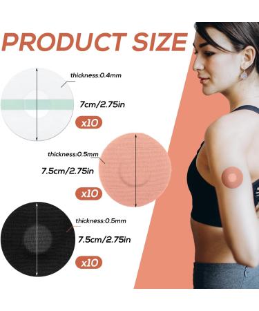 30th Waterproof Breathable Sensor Covers for Freestyle Libre 2/3 - Glue-Free Design for Swimming & Showering - Buy Online on GoSupps.com