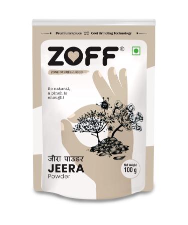 ZOFF Jeera/Cumin Powder (100g | 3.5 oz) | Rich Warm Complex Earthy Spice Flavor | from The Land of Spices India
