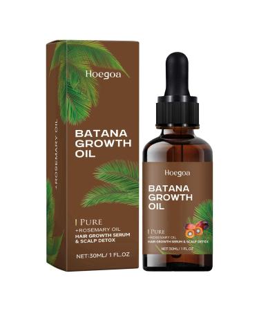 Batana Oil For Hair Batana Oil Organic Haircare Natural Batana Oil For Thicker Longer Softer Glossy Hair - 1fl.oz