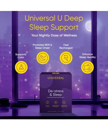 De-Stress & Sleep Supplement - 10-in-1 Natural Sleep Aid for Adults Daily Multivitamin with Magnesium Melatonin Ashwagandha L Theanine Valerian Root Sleeping Pills for Men and Women 30 Pack - Buy Online on GoSupps.com