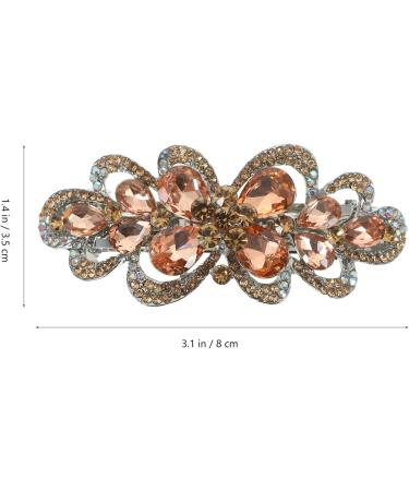 PATKAW Hair Barrette Rhinestone Barrette Women Hair Clip Nonslip Sparkly Bun Updo Hair Clip As Shown - Buy Online on GoSupps.com