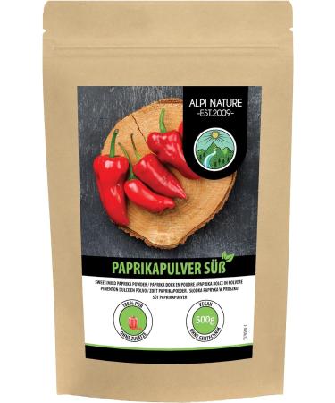Sweet Paprika Powder (500g/1.1lb) - Ground Paprika in Resealable Packaging - Buy Online on GoSupps.com