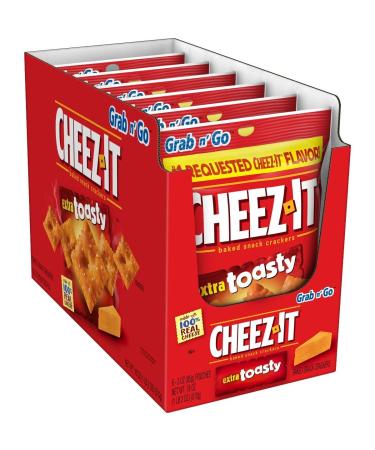 Cheez-It Extra Toasty Baked Snack Crackers 3oz bag Box of 6