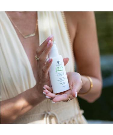 Aloe Up For the Face Daily Moisturizer with SPF 25 Sunscreen - Alcohol-Free Broad Spectrum Facial Lotion With Aloe Vera Gel - Dries Fast - Reef Friendly - For All Skin Types - Fragrance-Free - 1.7 Oz - Buy Online on GoSupps.com