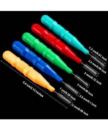 150 Interdental Brush Toothpicks - Multi-Color Dental Cleaning Tools for Effective Oral Hygiene - Buy Online on GoSupps.com