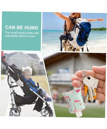 DOITOOL Portable Hand 2 Sets Flamingo Wash Bottle Pu Bottle Cap Mini Portable Hand Soap 10x6cm Green - Buy Online on GoSupps.com