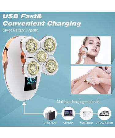 Women's Electric Razor for Painless Hair Removal - Wet & Dry Trimmer for Face, Body & Bikini Area - Buy Online on GoSupps.com