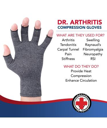 Doctor Developed Compression Gloves for Arthritis - 2 Pairs S - Carpal Tunnel Support with Handbook - Pain Relief for Women - Buy Online on GoSupps.com