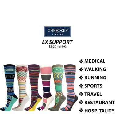 Cherokee Lxsupport Women Knee High Compression Socks 15-20 mmHg - Medium/Large Calm - Buy Internationally - Buy Online on GoSupps.com