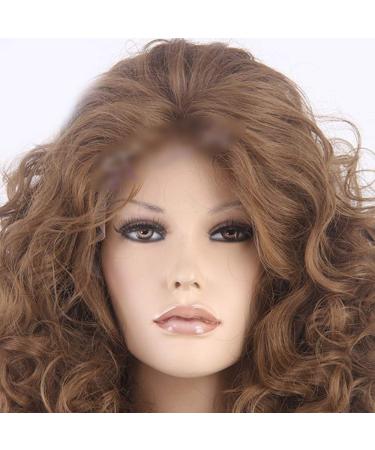 BGHJUE Fluffy Long Curly Hair Wig for African American Women - Brown Synthetic Full Wig Heat Resistant Fiber - Buy Online on GoSupps.com