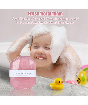  Veeteah Handmade Gemstone Shaped Soap | Natural Moisturizing Soap with Gold Foil | Scented Soap for Men and Women for Face and Veeteah - Buy Online on GoSupps.com