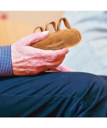 Healeved Palm Finger Splitter - Resting Hand Splint & Finger Cot for Rehab | Anti-Ulcer Protection | Light Brown - Buy Online on GoSupps.com